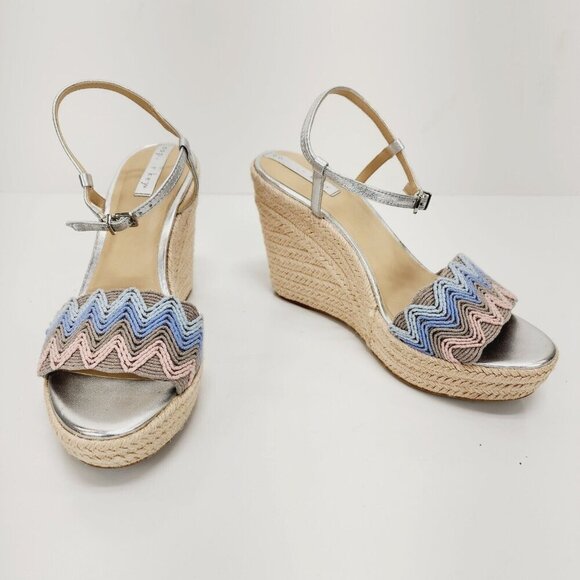 Wedges Size 9 Copper Key Waterlily Ankle Metallic Mermaid Espadrilles Platform - Picture 4 of 12